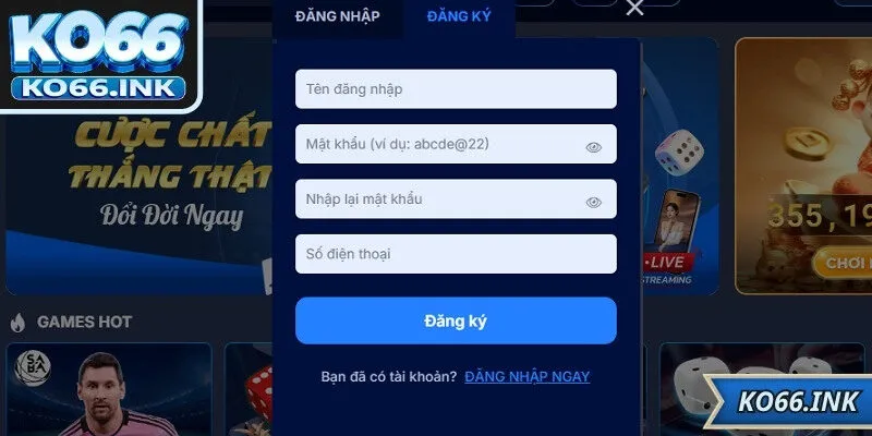 Hướng dẫn các bước để tạo lập tài khoản nền tảng